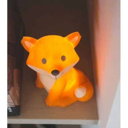 BB Collections VO-630 - Veilleuse LED renard "Cesar" 17x17cm - Orange