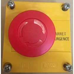 Baco BX10310 Interrupteur arrêt d'urgence - par rotation - 1N/F 6A 230Vca