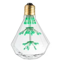 Ecolicht 20130510001 Ampoule Déco Diamant Vert E27 - Ø95x136mm