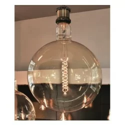 Girard Sudron 15982 - Lampe Globe géant 40W E40 2000°K - Filament Métallique Spiralé - Ø38x52cm - Ambre
