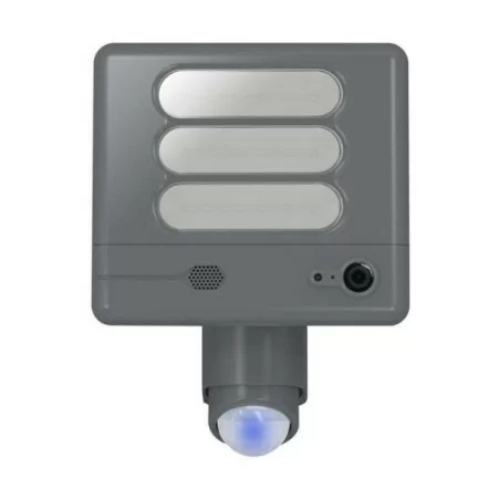 Lutec 6255-CAM - Projecteur LED 25W - Détection PIR - Caméra intégrée Audio/vidéo - gris