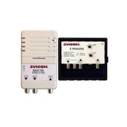 Evicom EKEV353RS Kit préamplificateur UHF/VHF/SAT + Alimentation