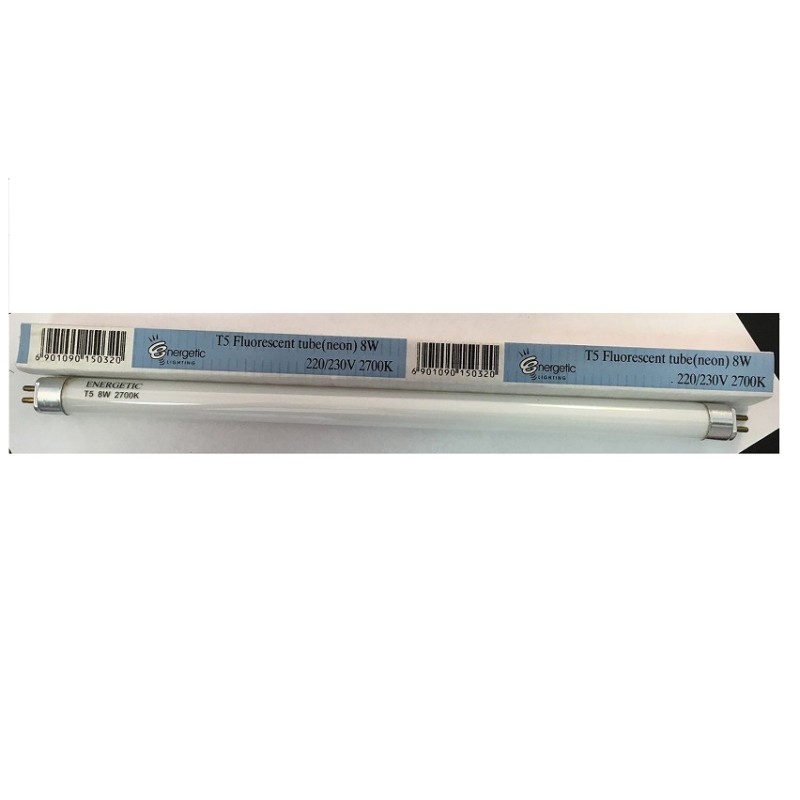 Energetic Lighting EL8W2700K Tube T5 Mini Fluorescent G5 8W 2700K 220/230V L286m - Foto 1 di 1