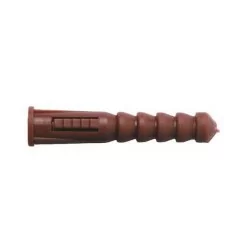 Plombelec 050865 - 250 x Chevilles Polyéthylène Collerette TORPIX - Ø5 x L20 mm