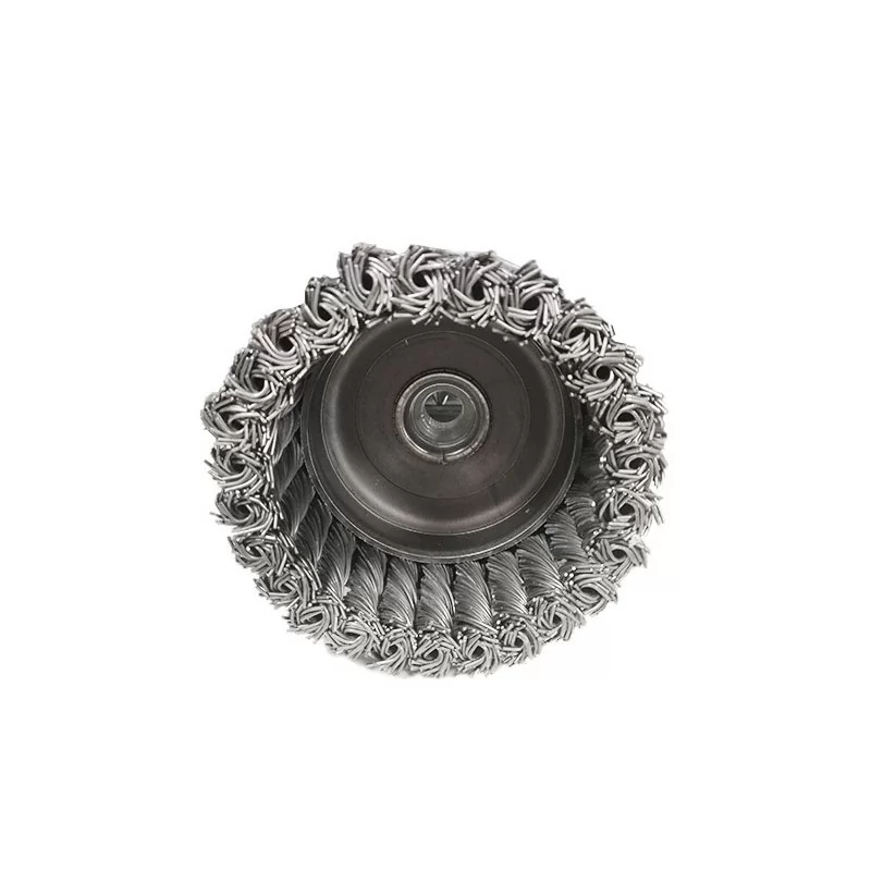 Reca 2695411008 Brosse 100mm coupelle métallique fil d'acier tressé 0,80mm