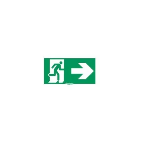 Legrand 061002 Etiquette signalisation rÈglementaire pour baes - sortie de secours porte ‡ dte