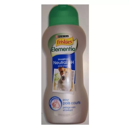 Shampoing Chiens poils courts pH neutre 250ml - aux extraits d'herbes - Friskies Elementia Purina Shampoing Chiens poils courts pH neutre 250ml - aux extraits d'herbes - Friskies Elementia Purina