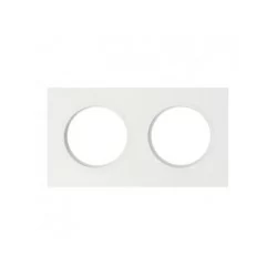 Legrand 600802 Plaque carré dooxie 2P Blanc