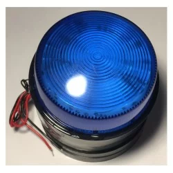 Lampe flash pour systËme d'alarme 12 Vdc Bleu ÿ75x55mm H