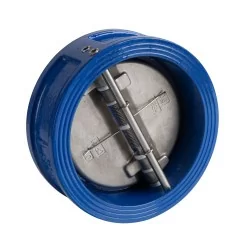 Sferaco 370150 Clapet double battant DN150 - Fonte - Bleu
