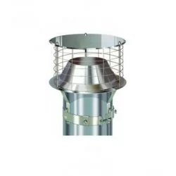 Vti SI3 - Extracteur statique inoxydable anti refouleur diamËtre 153 ‡ 175 sans grillage