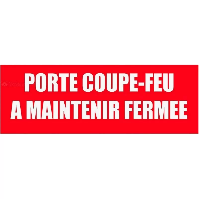 Novap GB52 - Panneau "Porte coupe feu ‡ maintenir fermÈe" GB 52