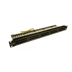 Excel 100-464 Panneau tÈlÈphonique RJ45 50 ports 3 paires 1U noir